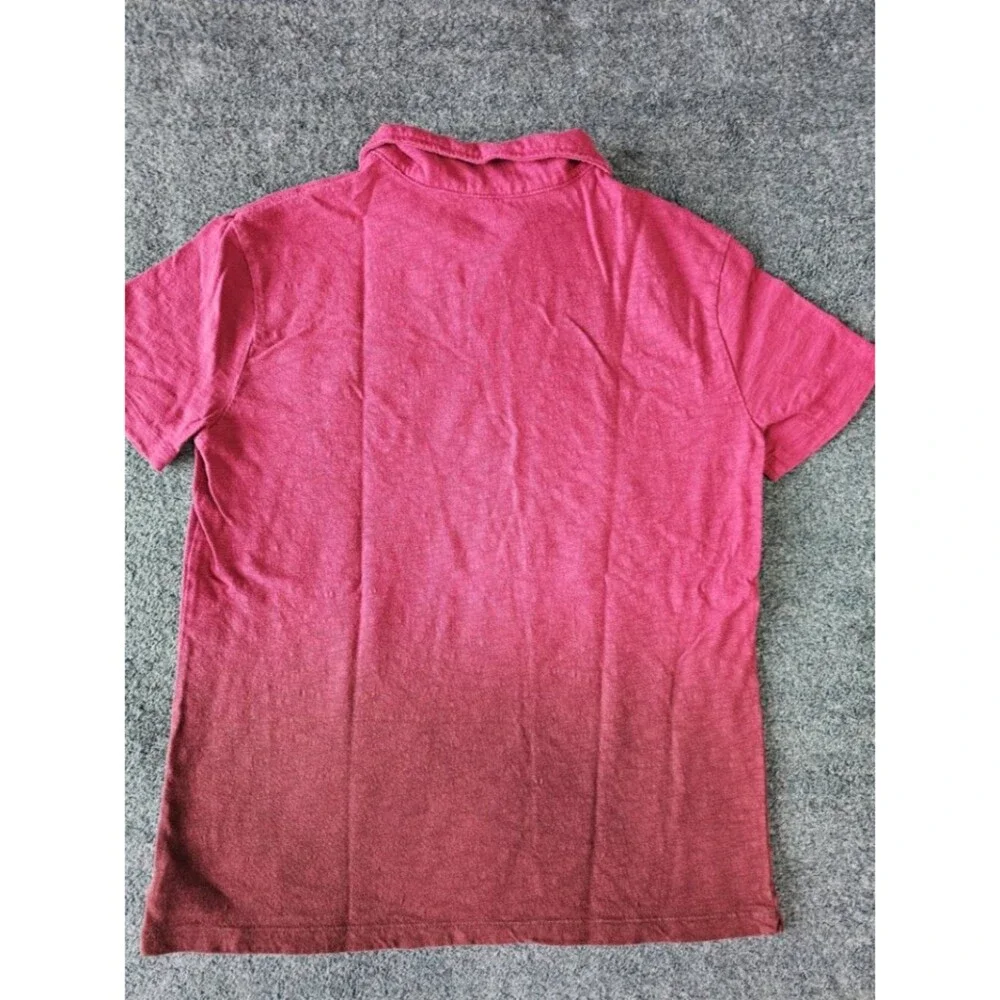 Gap Kids Boys Ombre Polo Shirt Pink Short Sleeve Size XXL